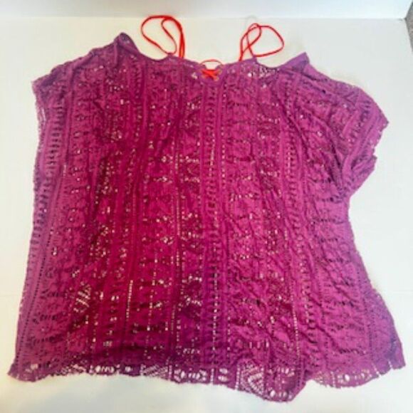 Bruno Banani 2 piece burgandy wine bathing bikini suit with Becca Swim cover - Picture 5 of 10